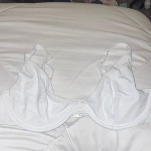 NWT white underwire bikini top with no padding